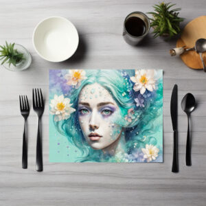 raxxa Premium-Tischset: Water Nymph with Lotus Flowers