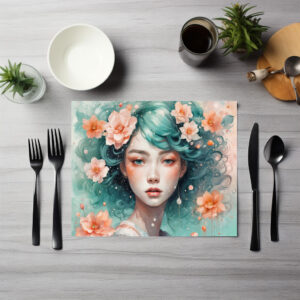 raxxa Premium-Tischset: Enchanted Flower Nymph in Bloom