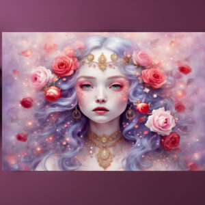 raxxa Premium-Tischset: Enchanted Blossom Fairy Portrait