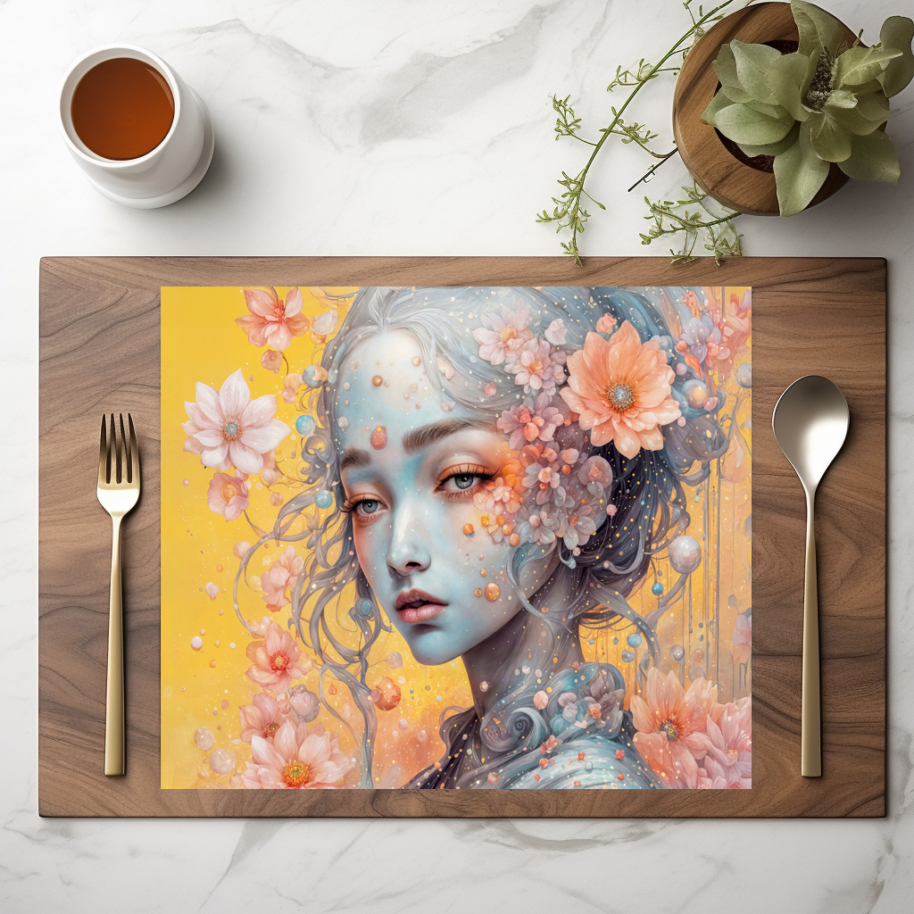 raxxa Premium-Tischset: Enchanted Flower Nymph in Bloom - immagine 2