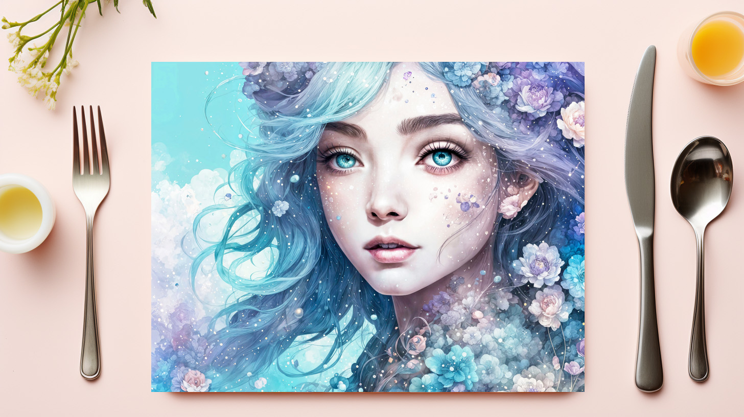 raxxa Premium-Tischset: Mystic Fairy in Flower Crown - immagine 3