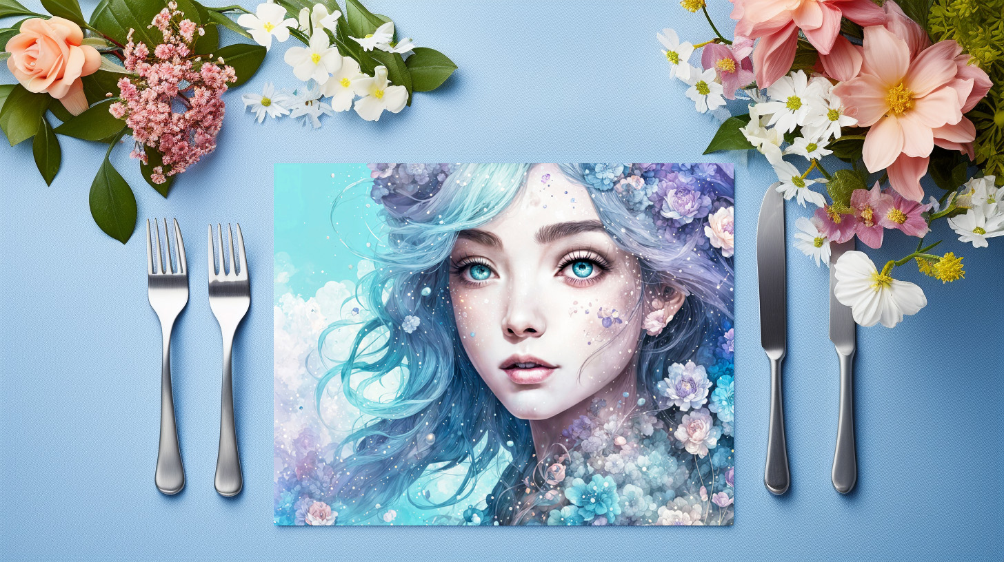 raxxa Premium-Tischset: Mystic Fairy in Flower Crown