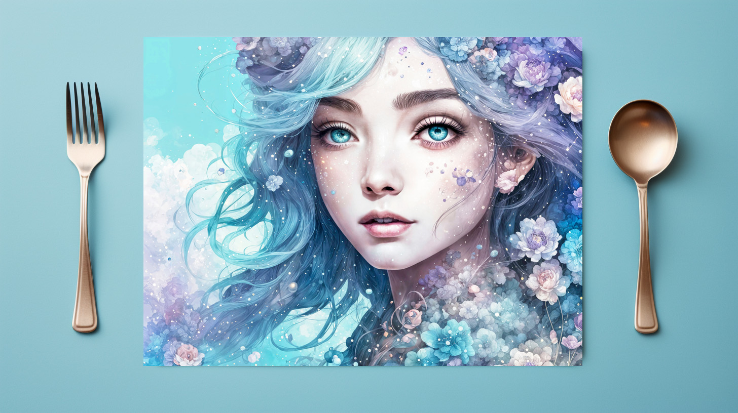 raxxa Premium-Tischset: Mystic Fairy in Flower Crown - immagine 2
