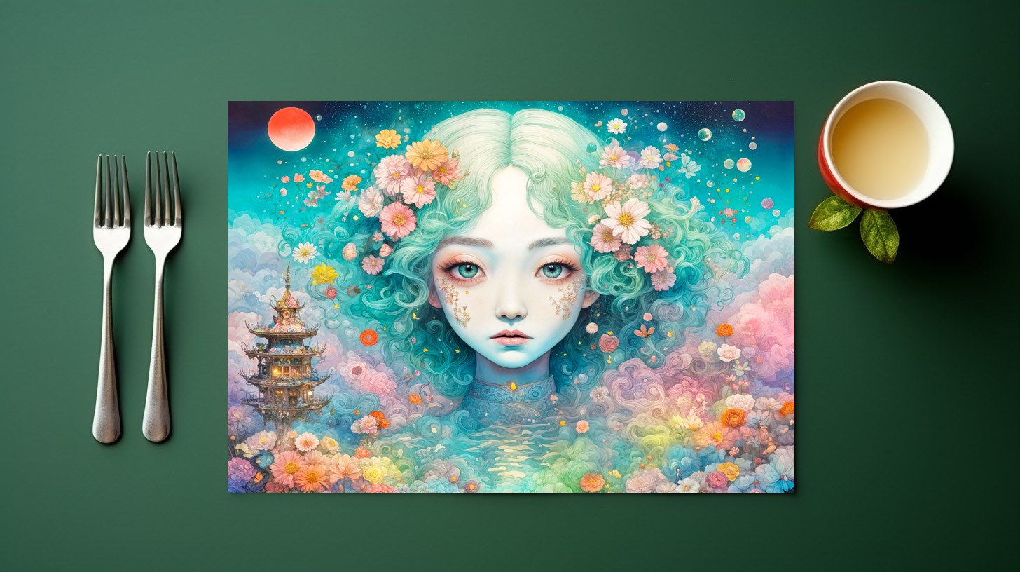 raxxa Premium-Tischset: Celestial Fairy in Flower Realm - immagine 3