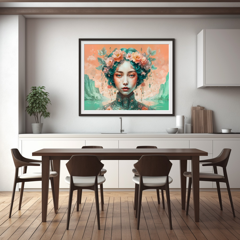 Poster: Golden Flower Fairy with Sparkling Eyes – Image 2