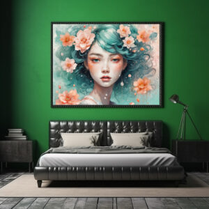Poster: Enchanted Flower Nymph in Bloom