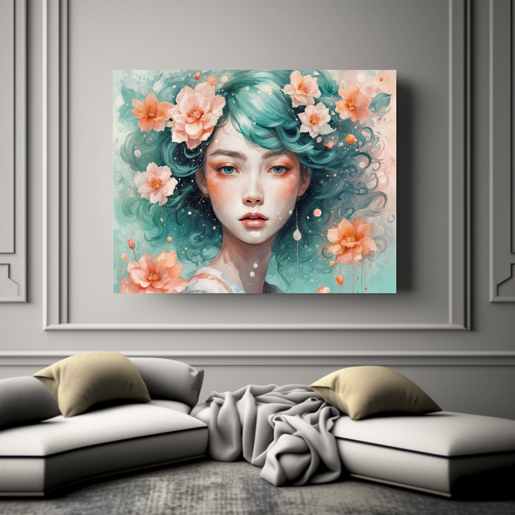 Poster: Enchanted Flower Nymph in Bloom - Image 2