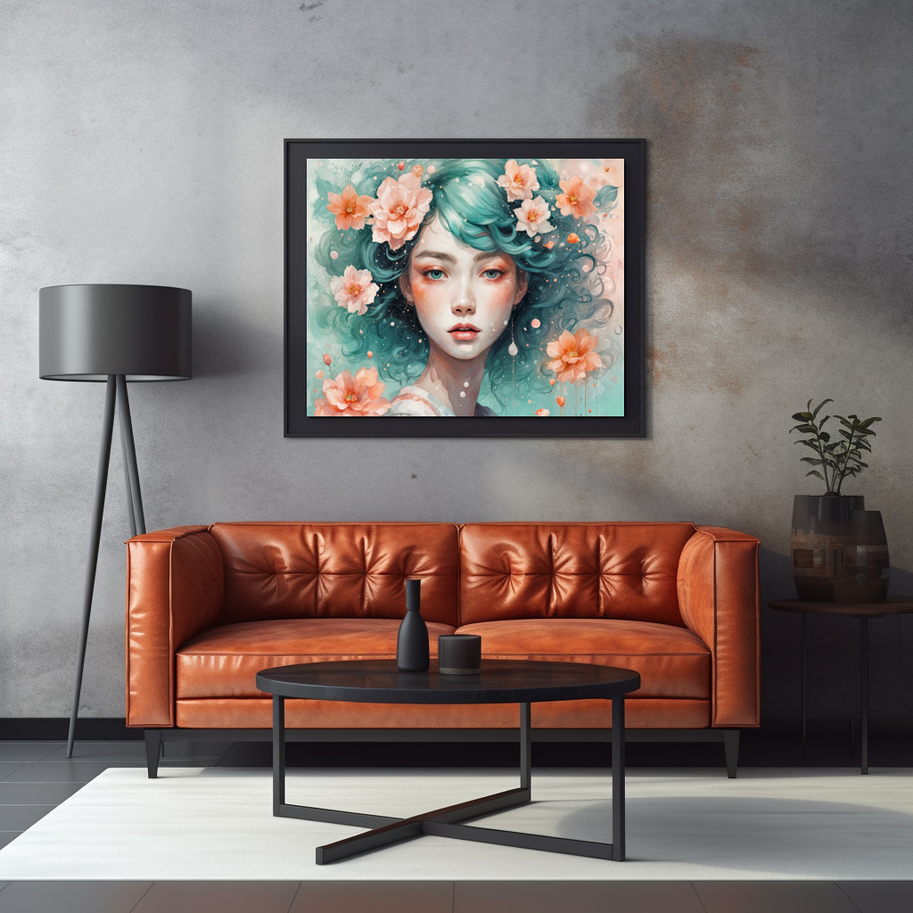 Poster: Enchanted Flower Nymph in Bloom - Image 3