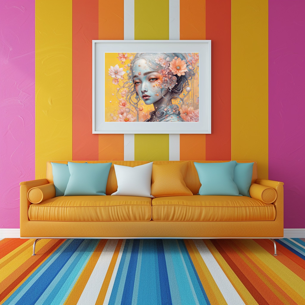 Poster: Enchanted Flower Nymph in Bloom