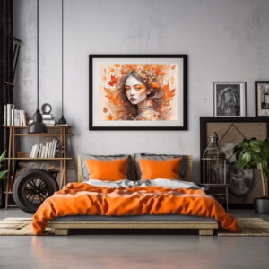 Poster: Autumn Fairy in Leaf Crown