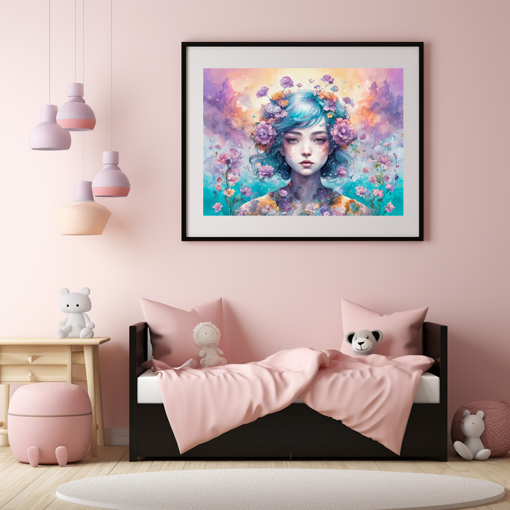 Poster: Mystic Fairy in Flower Crown
