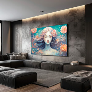 Poster: Enchanted Flower Nymph in Bloom