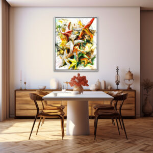 Poster: Abstract Watercolor Illustration of Starfish