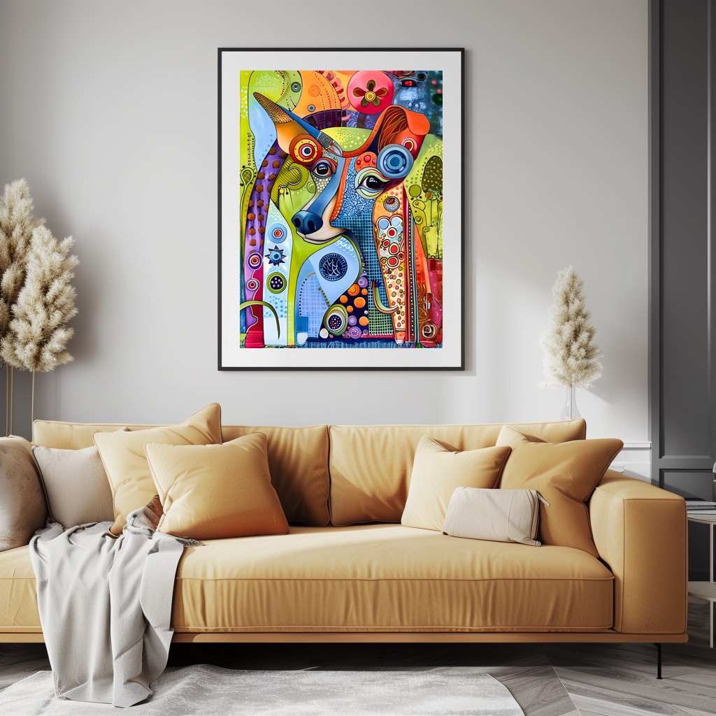 Poster: Pop-Art Dog in Bright Colors – Bild 3
