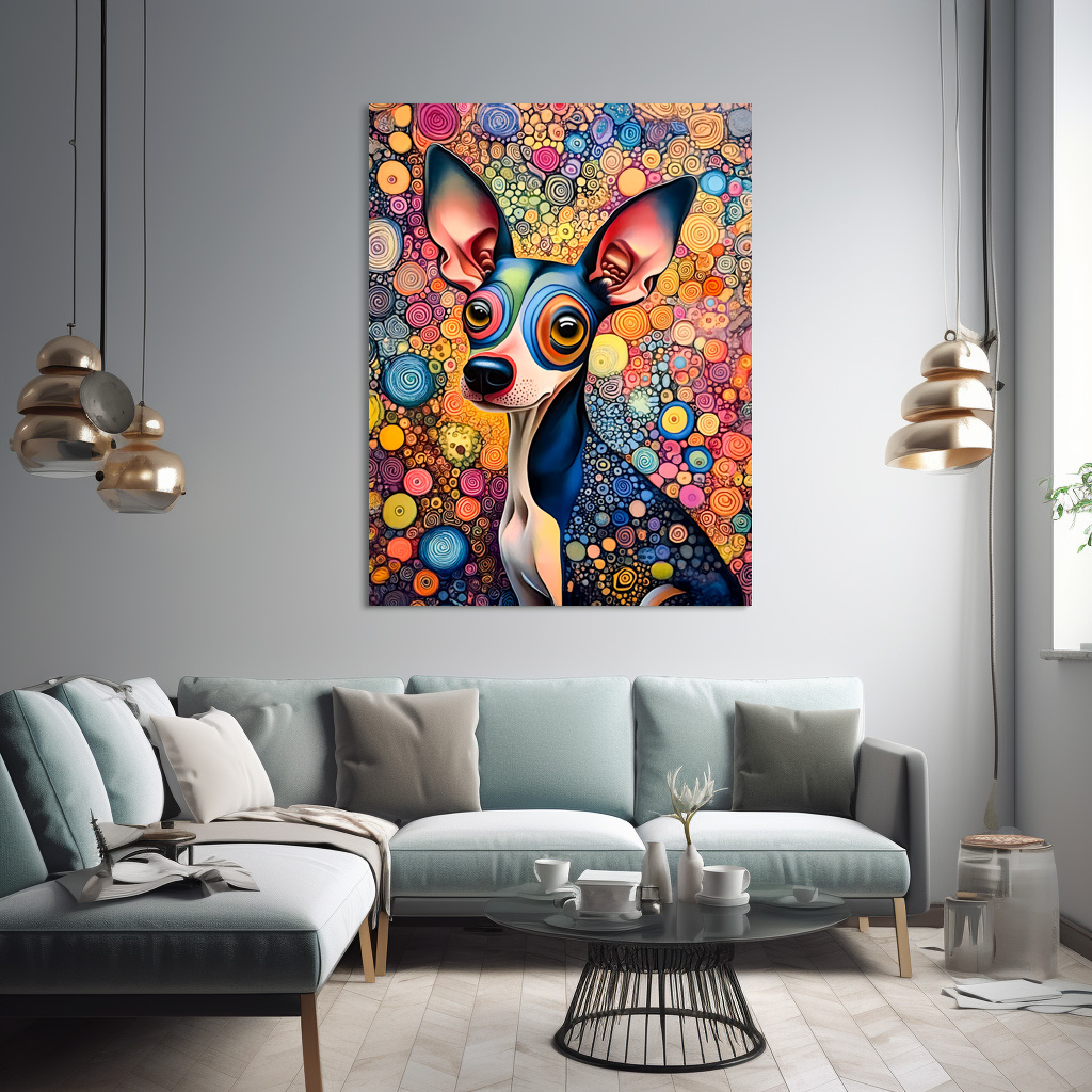 Poster: Color Splash Pop-Art Dog Portrait