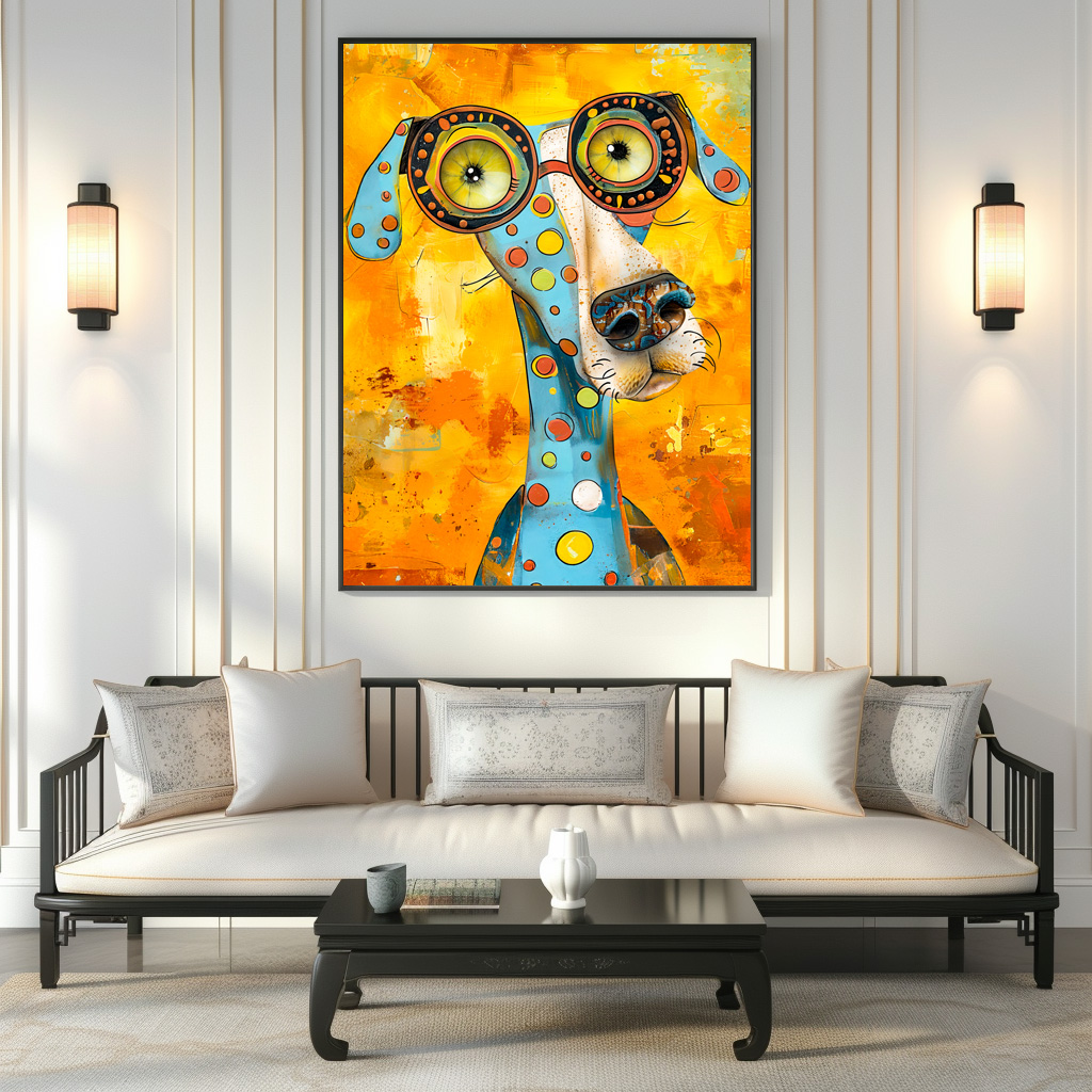 Poster: Playful Pop-Art Dog in Bright Hues – Bild 3