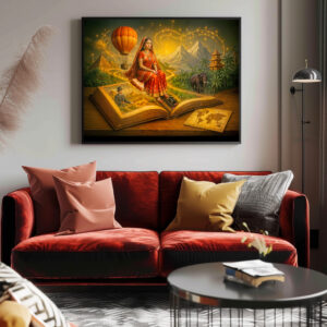 Poster: World journey from classic travel book