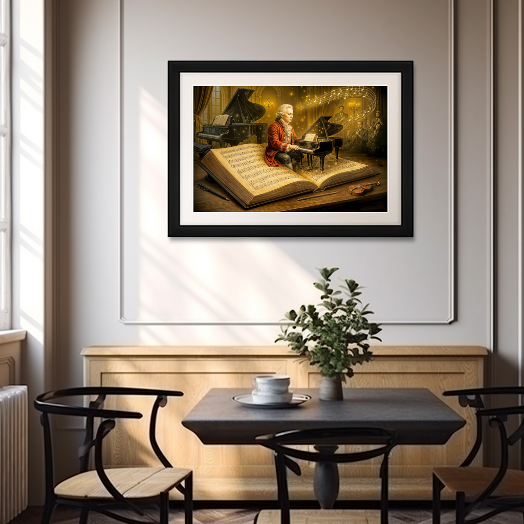 Poster: Mozart music scene from classic book – Image 2