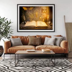 Poster: Da Vinci inventions from ancient sketchbook