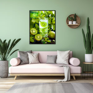 Poster: Kiwi Mint Fizz Green Refreshment