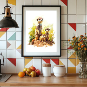 Poster: Meerkat Family on the Lookout