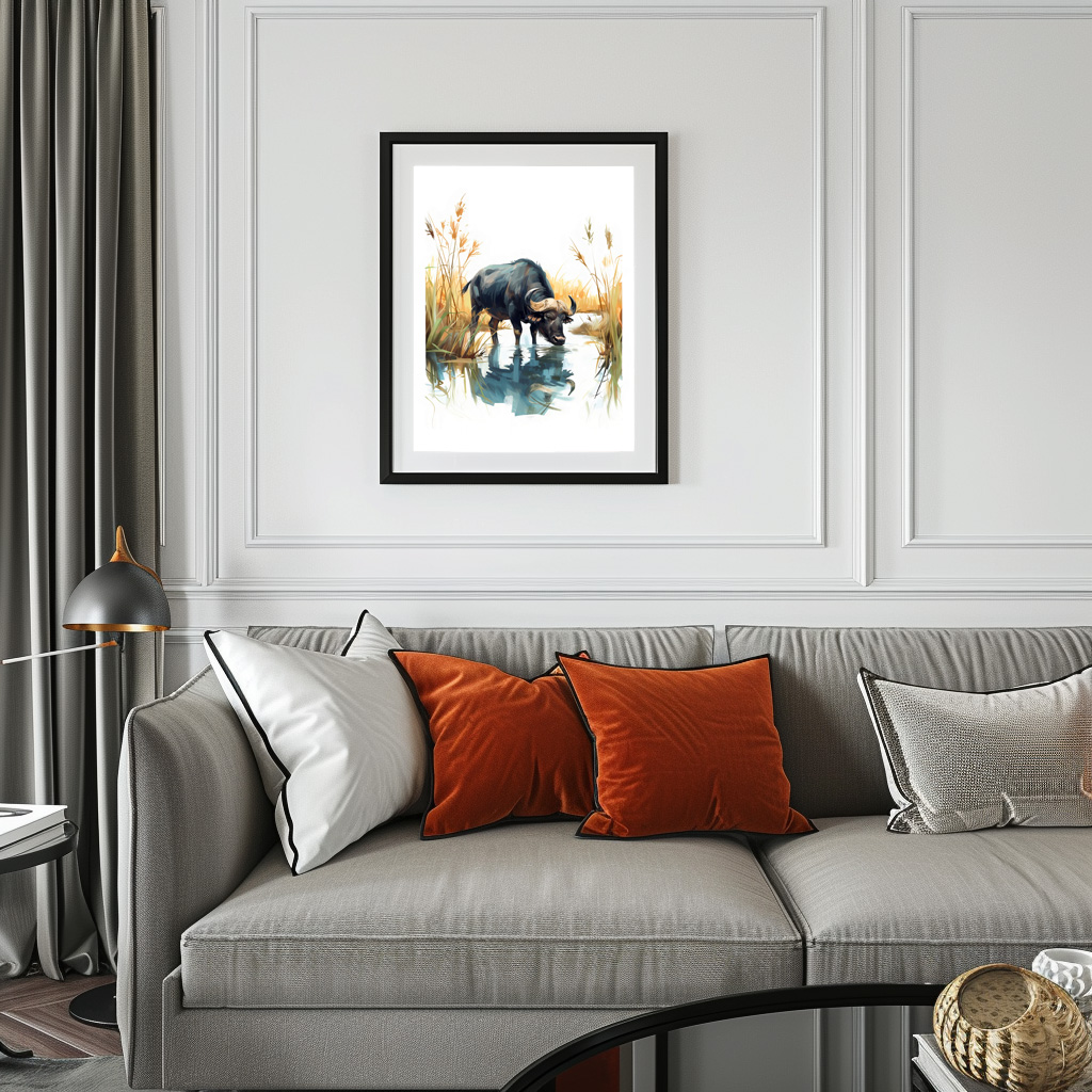 Poster: African Buffalo at Water’s Edge - Imagen 3