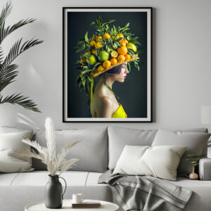 Poster: Exotic Citrus Crown with Vibrant Colors