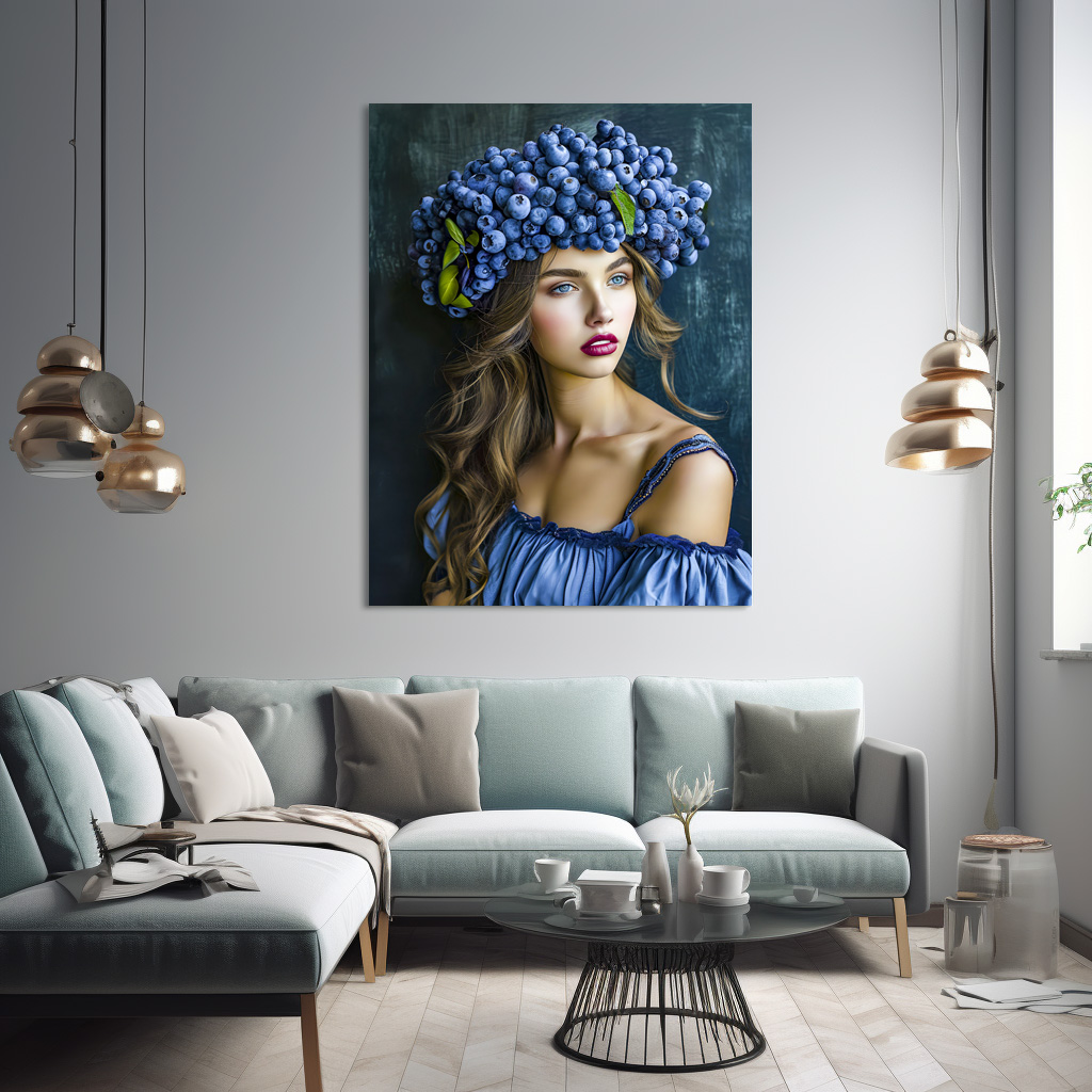 Poster: Blueberry Princess in Royal Blue – Bild 2