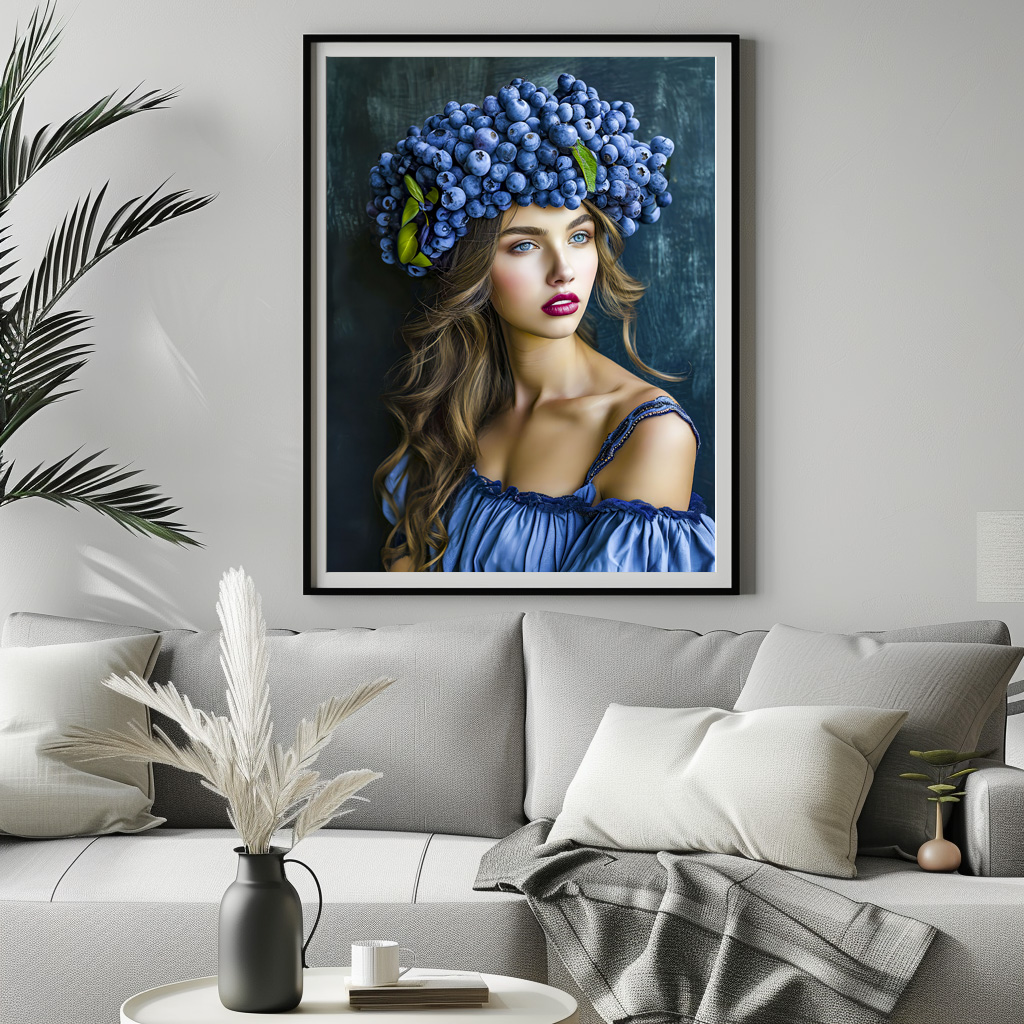 Poster: Blueberry Princess in Royal Blue – Bild 3