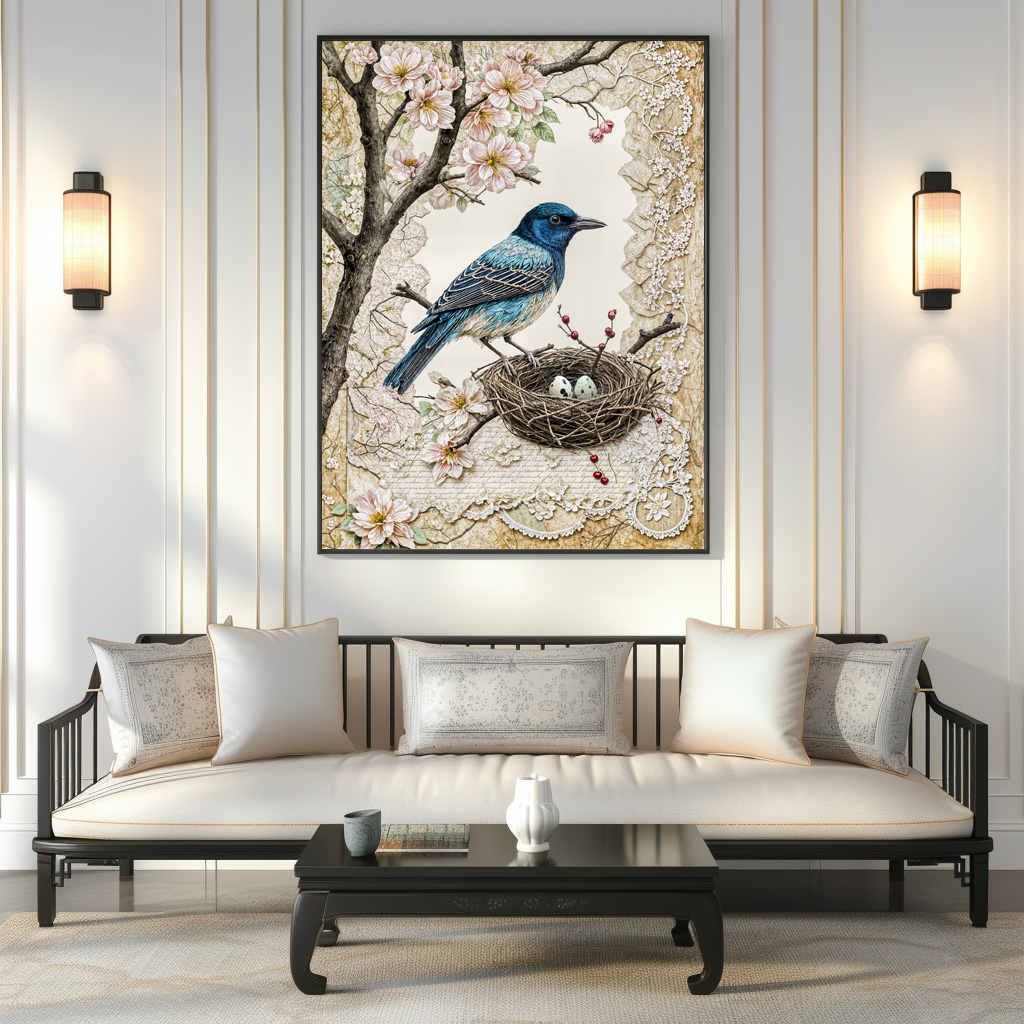 Poster: Bluebird in Blossoms - Image 2