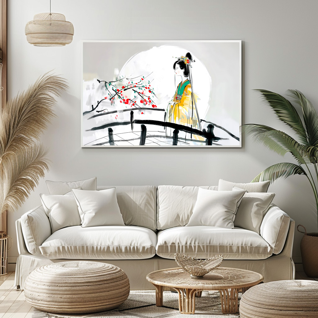 Poster: Geisha Standing on a Bridge - immagine 2