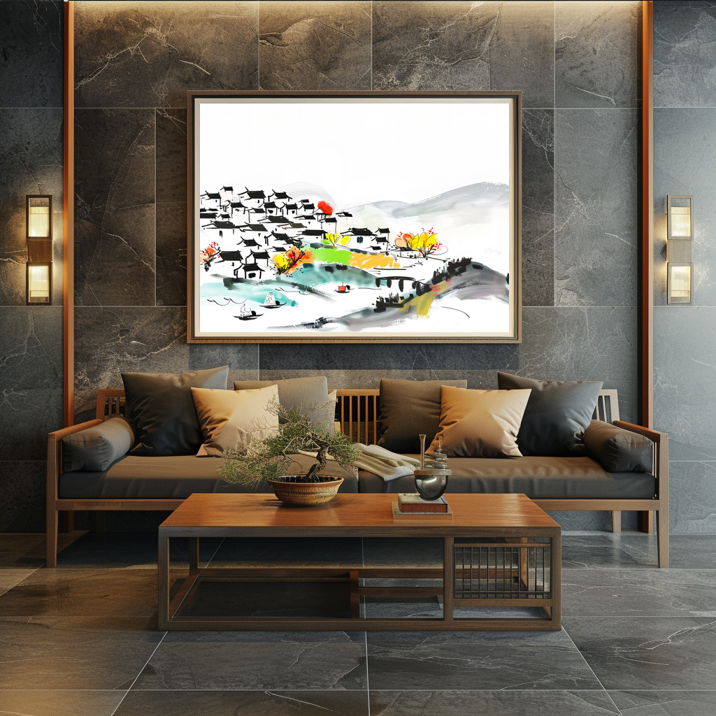 Poster: Chinese traditional Village in the mountains – Bild 2