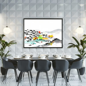 Poster: Chinese traditional Village in the mountains