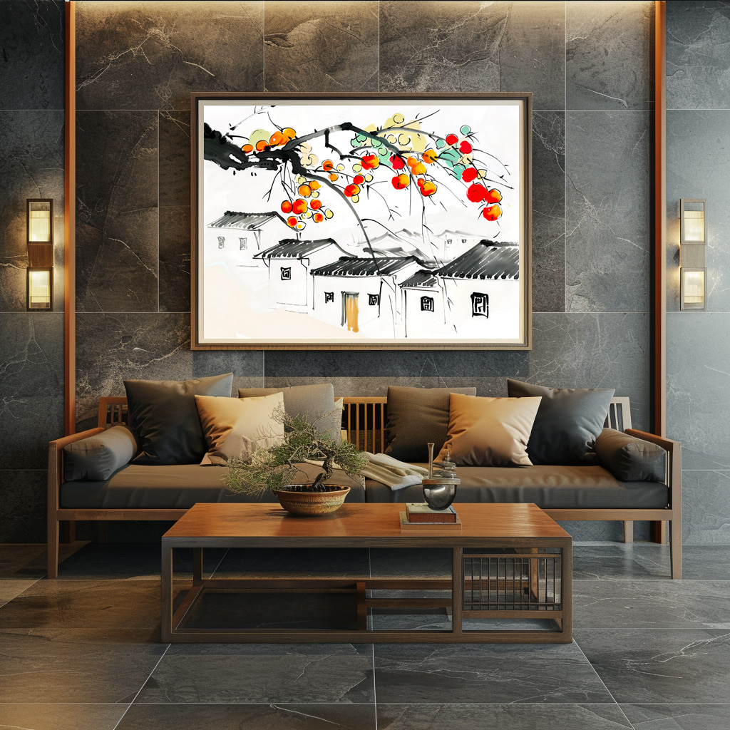 Poster: Ripe Apples in a chinese Mountain Village – Bild 2