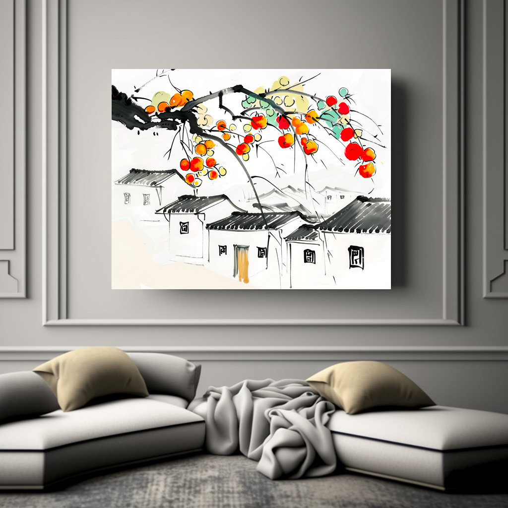 Poster: Ripe Apples in a chinese Mountain Village – Bild 3