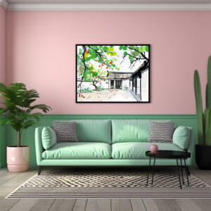 Poster: Traditional Courtyard of a Chinese House