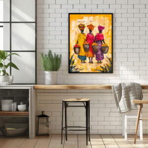 Poster: African Women Carrying Fruits and Vegetables