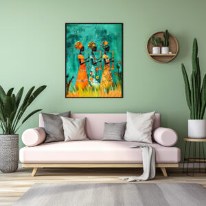 Poster: African Musicians in Traditional Dress