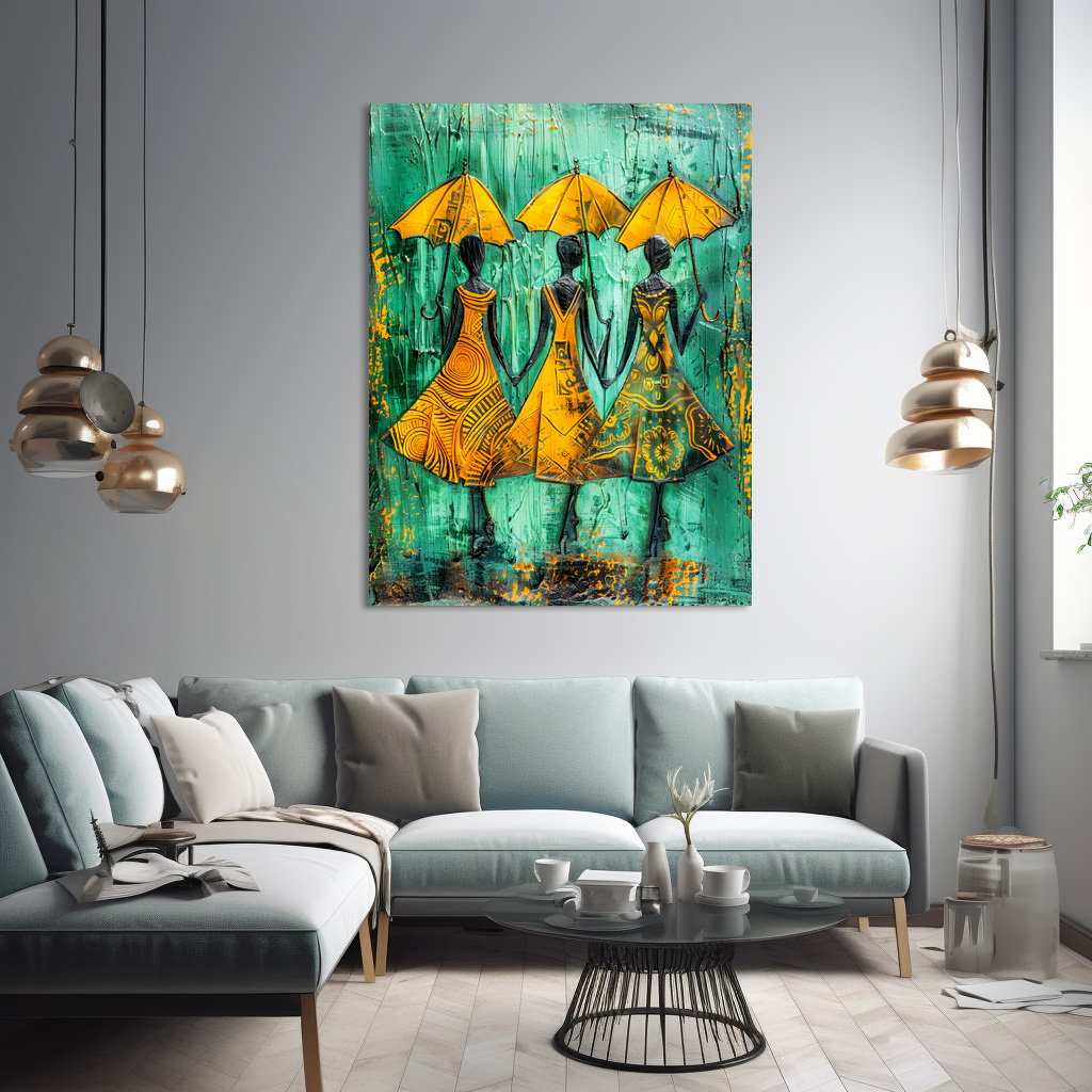 Poster: African Women with Umbrellas – Bild 2