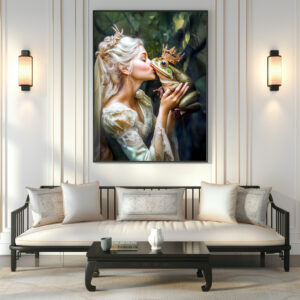 Poster: The Princess Kissing the Frog Prince