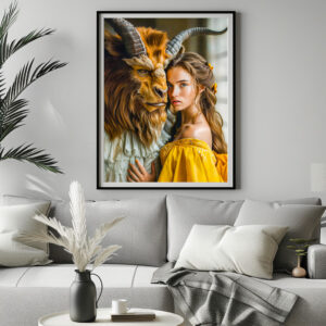 Poster: Beauty and the Beast Fairy Tale Scene