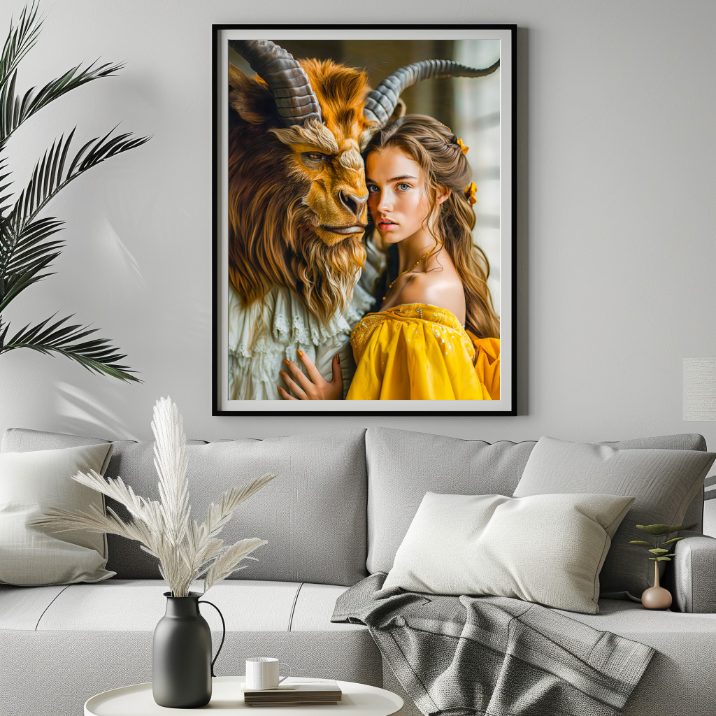 Poster: Beauty and the Beast Fairy Tale Scene