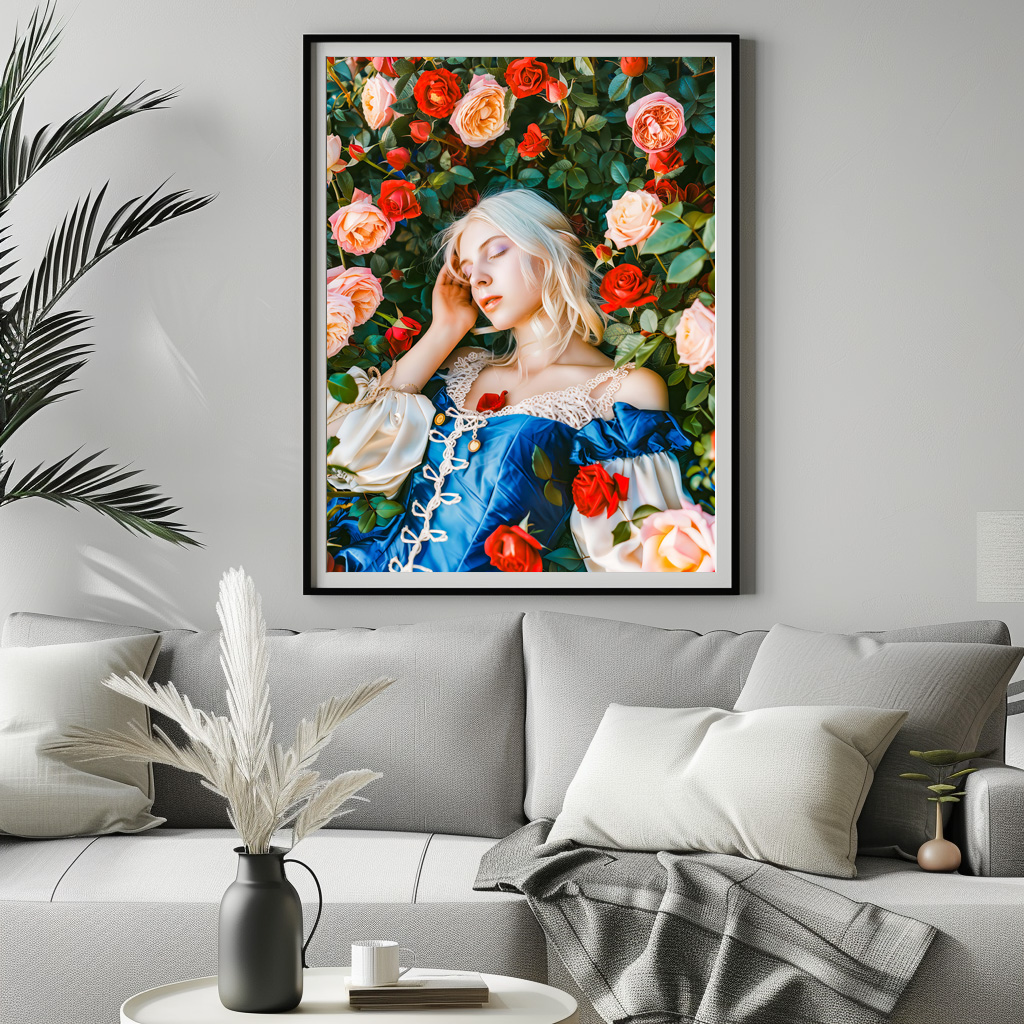 Poster: Sleeping Beauty Among Roses - immagine 2