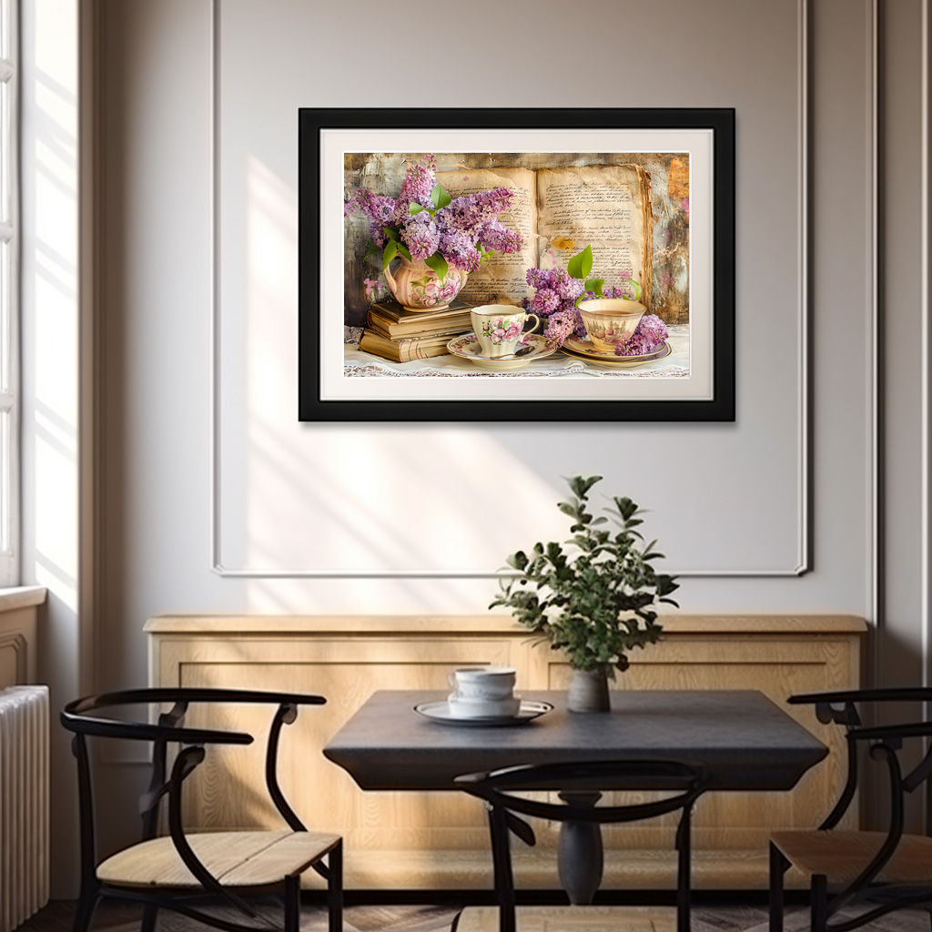 Poster: Lilac Bunch in an Antique Coffee Pot - immagine 3