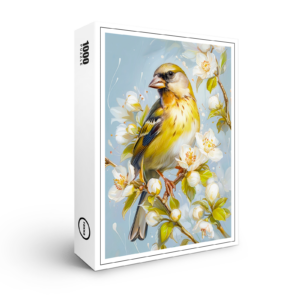 raxxa Premium-Puzzle: European Greenfinch in Natures Colors