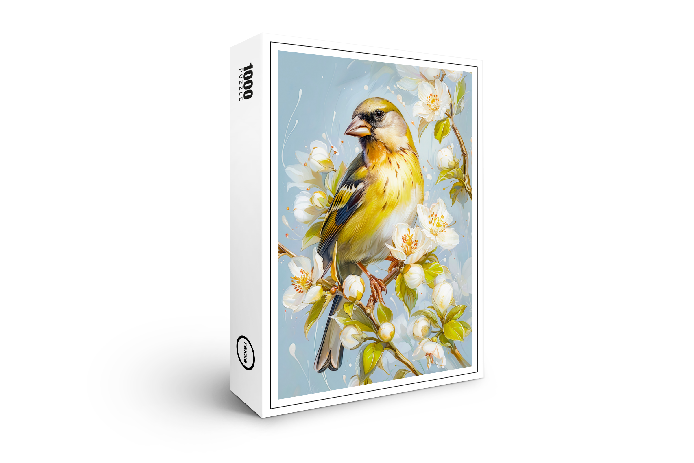 raxxa Premium-Puzzle: European Greenfinch in Natures Colors