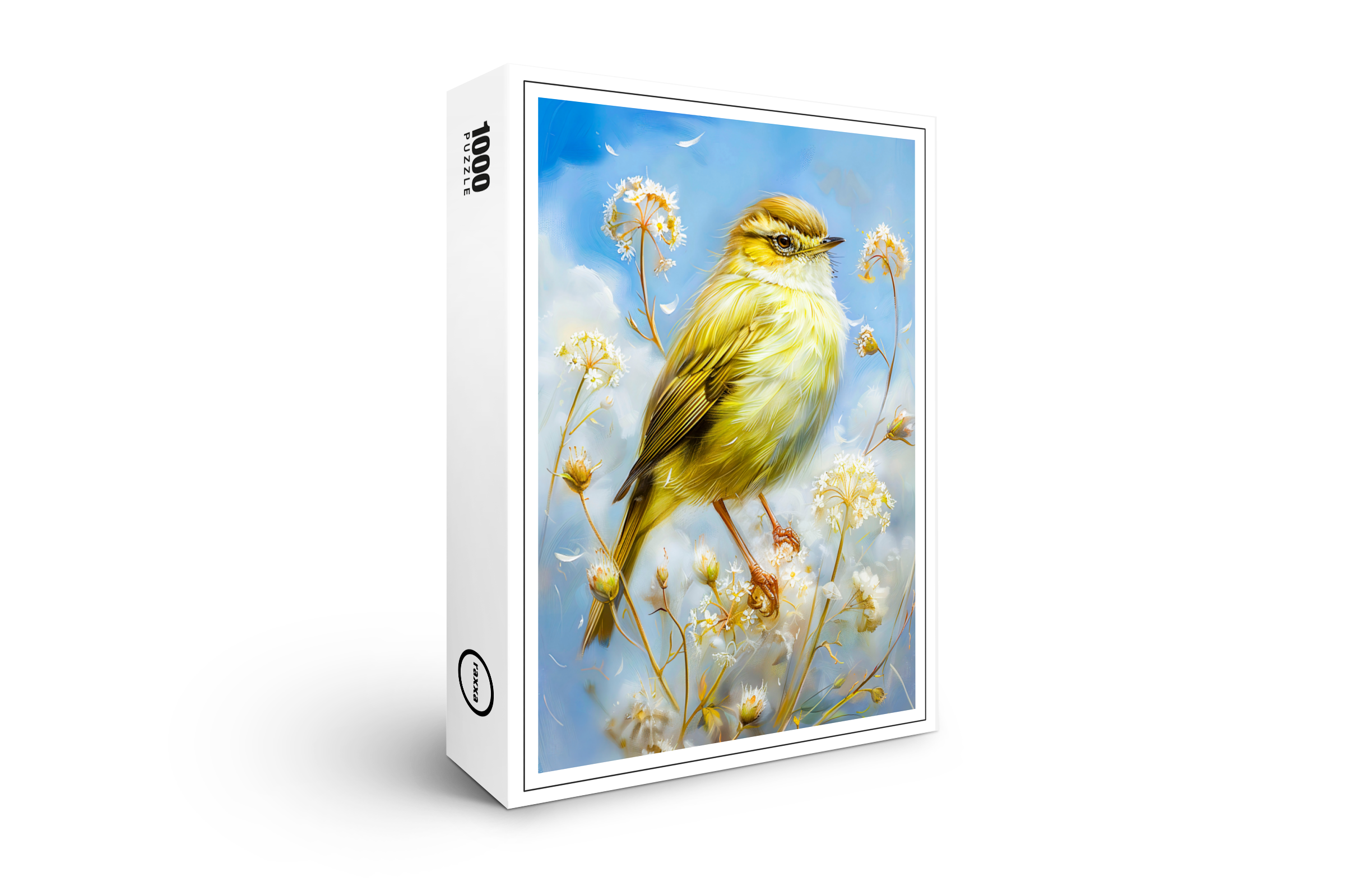raxxa Premium-Puzzle: Willow Warbler in Impressionist Brushstrokes