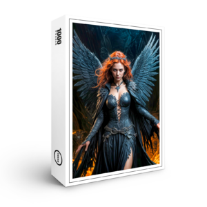 raxxa Premium-Puzzle: Dark Angel Queen in Candlelit Hall