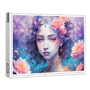 raxxa Premium-Puzzle: Flower Fairy with Blue Hair