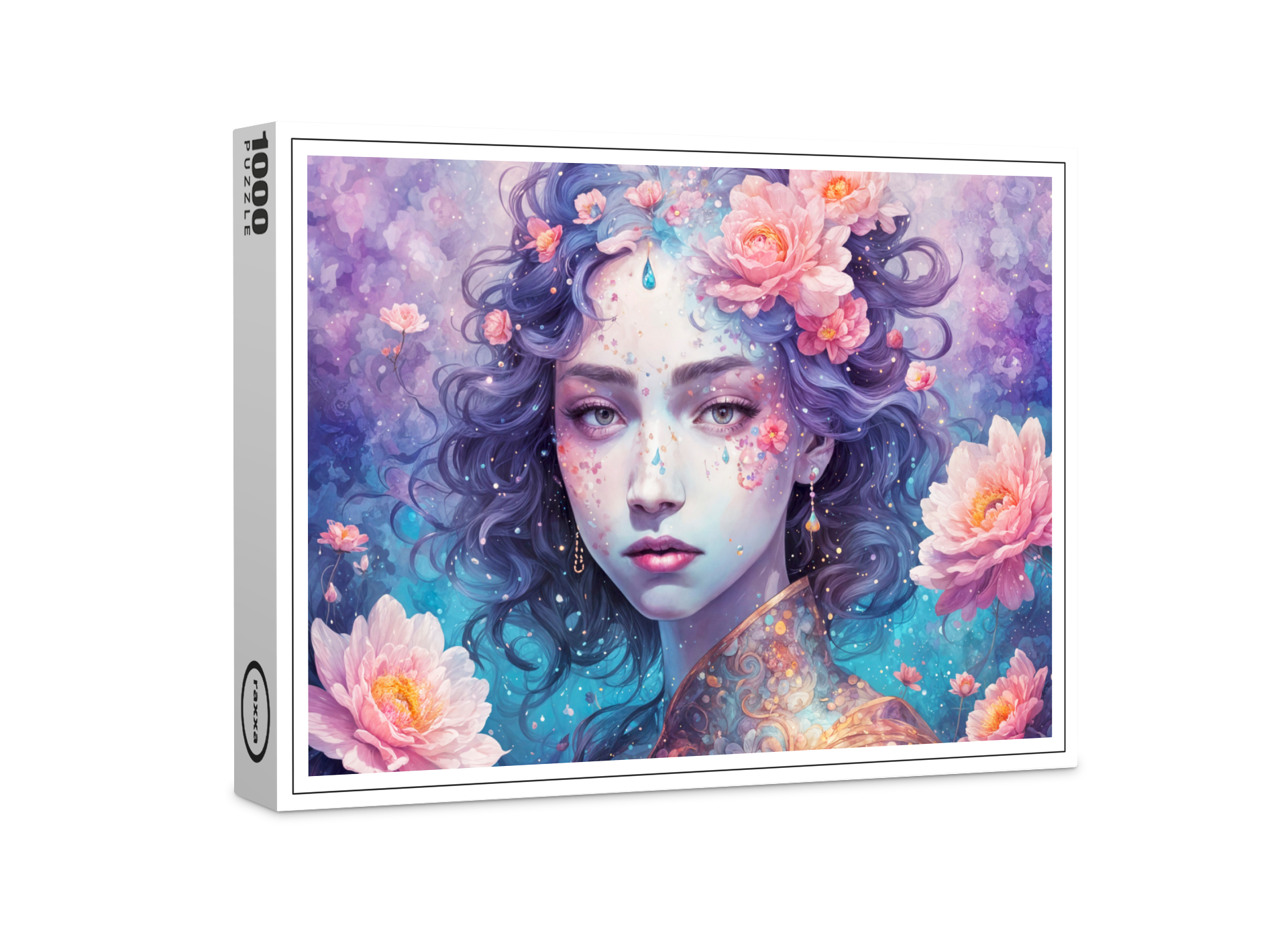 raxxa Premium-Puzzle: Flower Fairy with Blue Hair